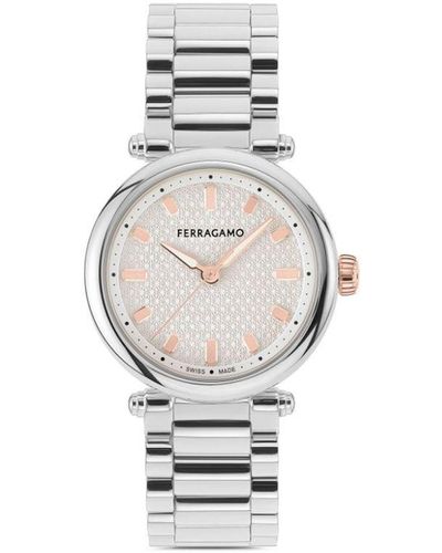 Ferragamo Reloj Softy con movimiento de cuarzo de 30 mm - Blanco