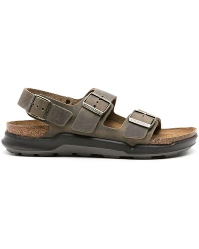 Birkenstock Milano Leather Sandals - Brown