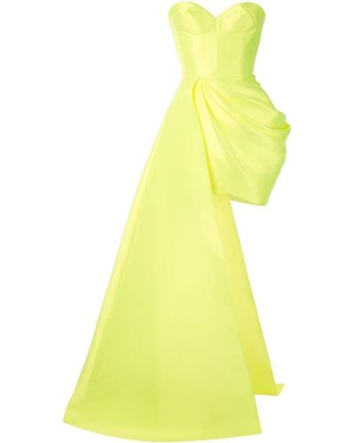 Alex Perry Regina Drape Dress - Green