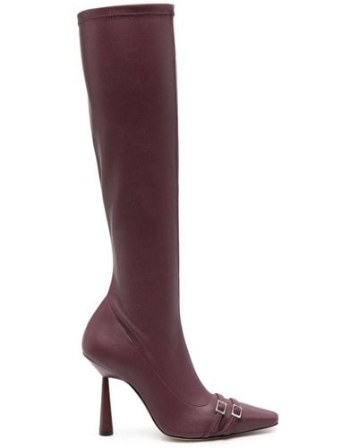 Gia Borghini 100Mm Edith Boots - Purple