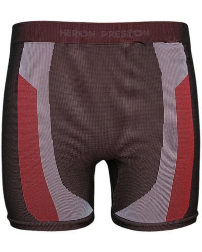 Heron Preston Geribbelde Shorts - Paars