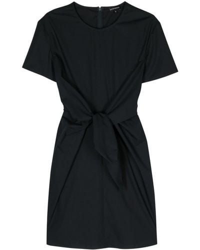 Emporio Armani Round-neck T-shirt Minidress - Black