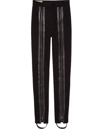 Gucci Pantalon à détails de zips - Noir