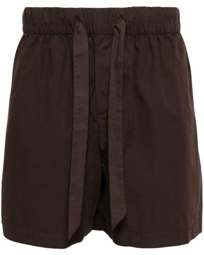Tekla Pajamas Poplin Shorts - Black
