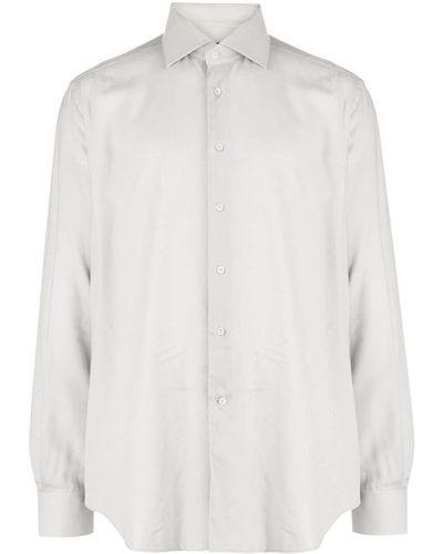 Corneliani Long-sleeve Button-down Shirt - White