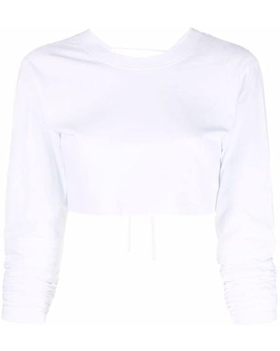 Jacquemus Cropped T-shirt - Wit