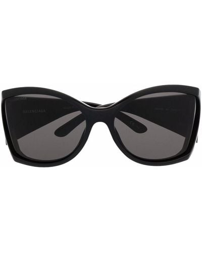 Balenciaga Void Butterfly-frame Sunglasses - Black