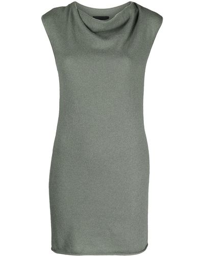 RTA Leana Rib-knit Dress - Grey