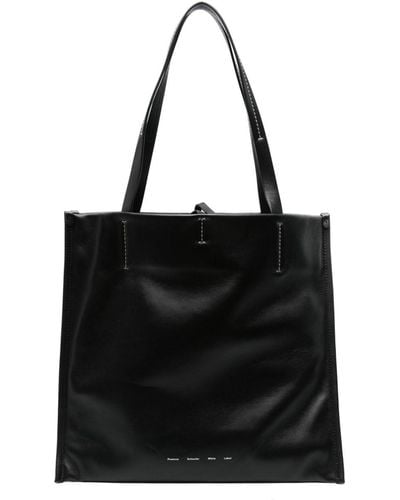 Proenza Schouler Twin Leather Tote Bag - Black