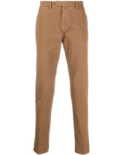 Briglia 1949 Mid-rise Tapered Trousers - Natural