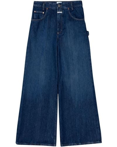 Closed Morus Jeans Met Wijde Pijpen - Blauw