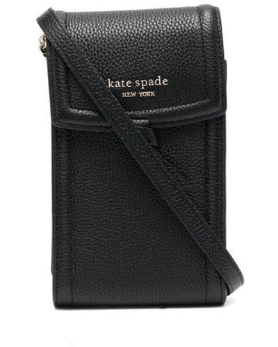 Kate Spade レザー ショルダーバッグ - ブラック