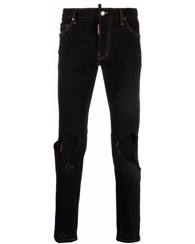DSquared² Distressed-effect Jeans - Black
