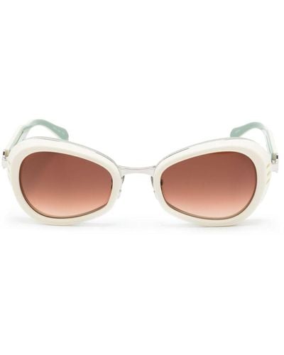 Matsuda 10616h Oval-frame Sunglasses - Pink
