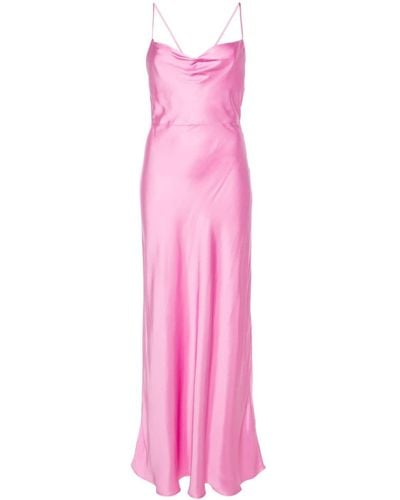 Chiara Ferragni Satin Maxi Dress - Pink