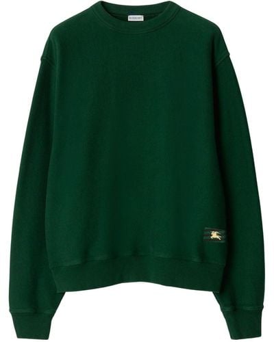 Burberry Sweater Met Logopatch - Groen