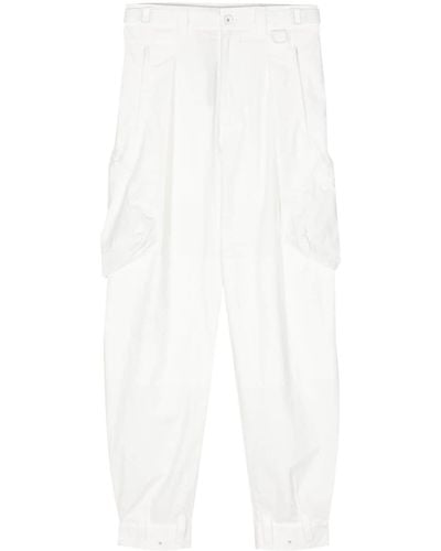 Hyein Seo Pleated Cargo Trousers - White