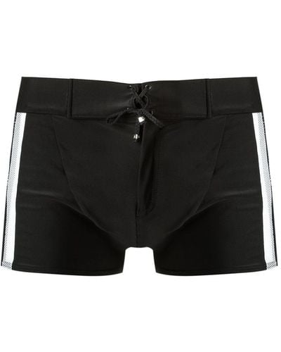 Amir Slama Mesh panelled trunks - Noir