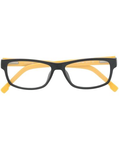 Lacoste Zweifarbige Brille mit eckigem Gestell - Mettallic