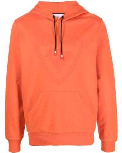 Rossignol Logo-print Cotton Hoodie - Orange