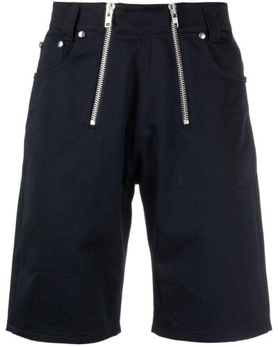 GmbH Zip-detail Denim Shorts - Blue
