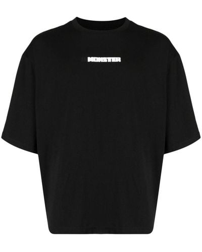 Natasha Zinko Monster-print Cotton T-shirt - Black