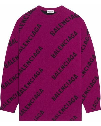 Balenciaga Sweaters Purple