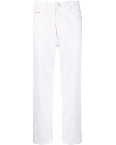 Jacob Cohen Cropped Straight-leg Jeans - White