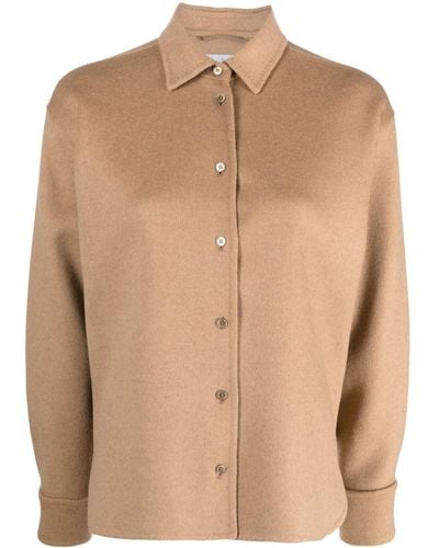 Max Mara Button-up Shirt Jacket - Natural