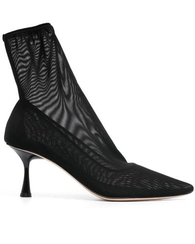 STUDIO AMELIA 90mm Sock-style Ankle Boots - Black