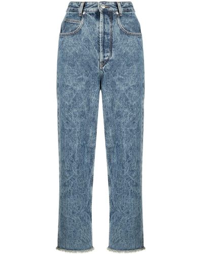 Isabel Marant Cropped Denim Jeans - Blue