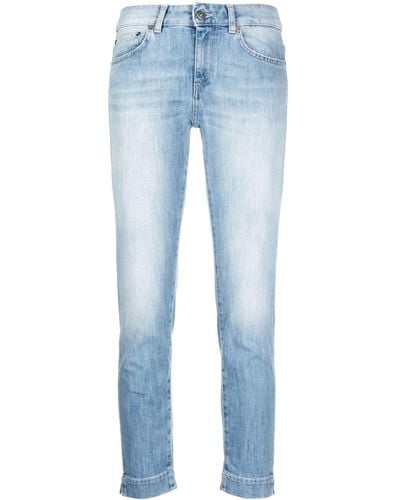 Dondup Cropped Slim-cut Jeans - Blue