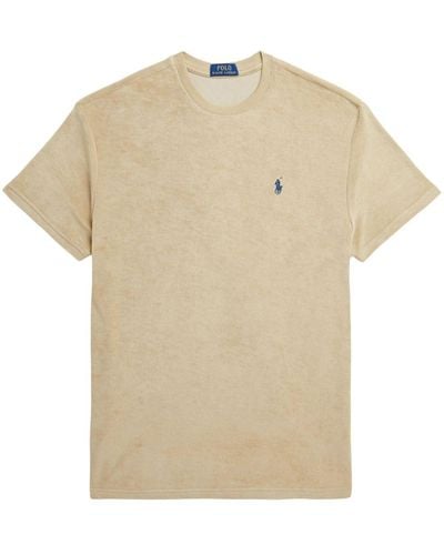 Polo Ralph Lauren T-shirt Met Borduurwerk - Naturel