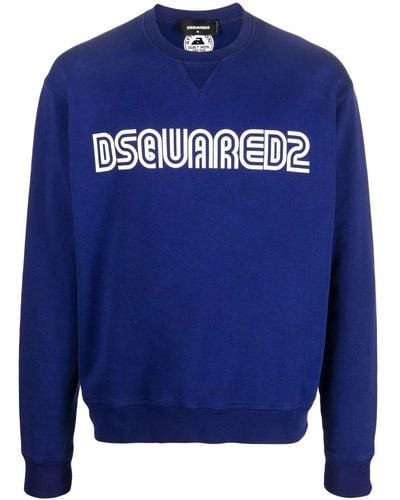 DSquared² ディースクエアード ロゴ スウェットシャツ - ブルー