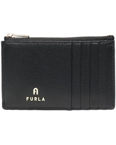 Furla Leather Cardholder Wallet - Black