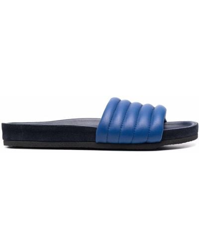 Isabel Marant Helleah Quilted Band Sldies - Blue