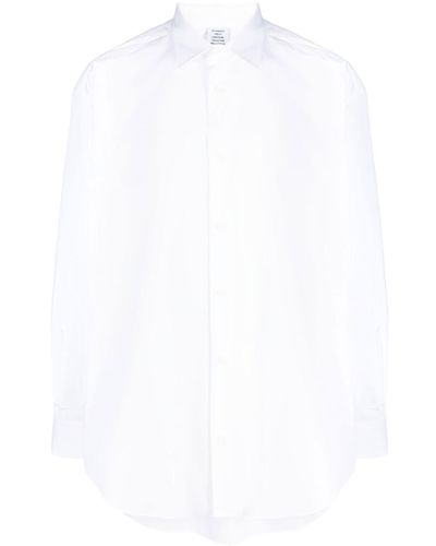 Vetements Hemd mit Logo-Print - Weiß