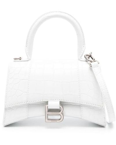 Balenciaga XL Hourglass Handtasche - Weiß