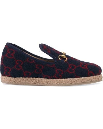 Gucci Wollen Loafers - Blauw