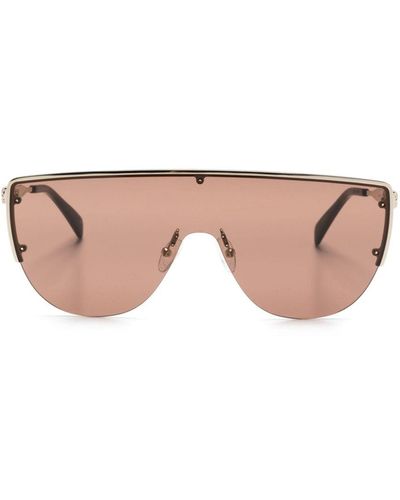 Alexander McQueen Sonnenbrille mit Shield-Gestell - Pink