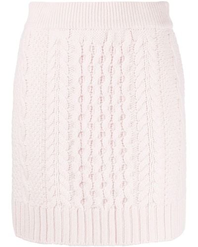 Lisa Yang Estelle Cable-knit Cashmere Miniskirt - Pink