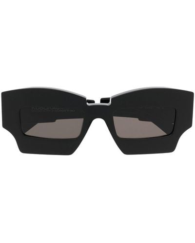 Kuboraum Gafas de sol X6 con montura geométrica - Negro