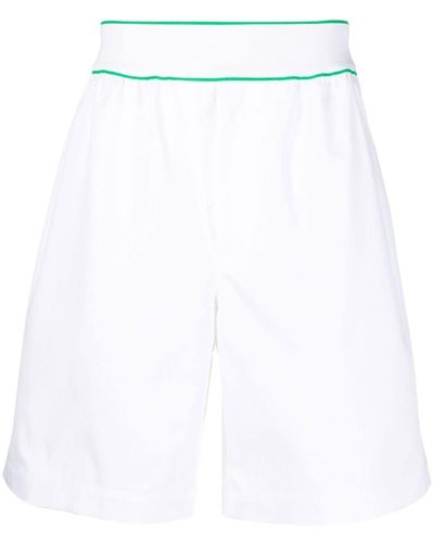 Bottega Veneta Logo-waistband Bermuda Shorts - White