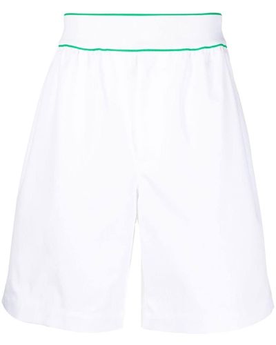 Bottega Veneta Bermuda Shorts Met Logoband - Wit