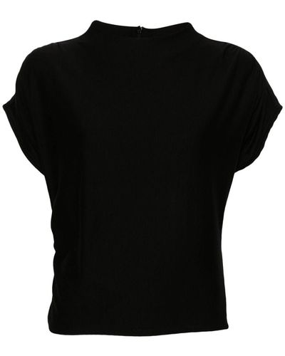 Gestuz Rifagz Ruched Jersey T-shirt - Black