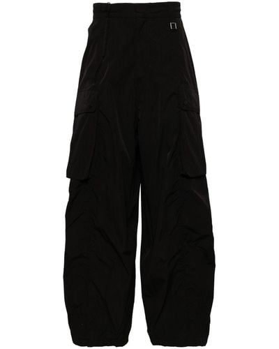 WOOYOUNGMI Tapered-leg cargo trousers - Schwarz