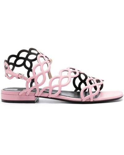 Sergio Rossi Sandalen mit Cut-Outs - Pink