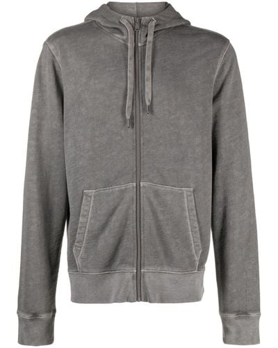 Zadig & Voltaire Alex Skull Xo Patch Hooded Jacket - Gray