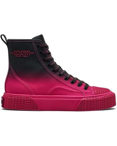 Marc Jacobs Sneakers Met Logo-reliëf - Roze