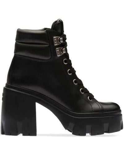 Miu Miu Block-heel Ankle Boots - Black
